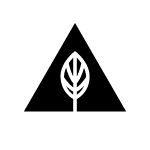 Icon Leaf mit schwarzem Dreieck