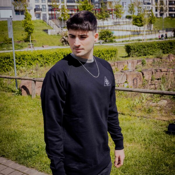 KM Leaf Crewneck schwarz